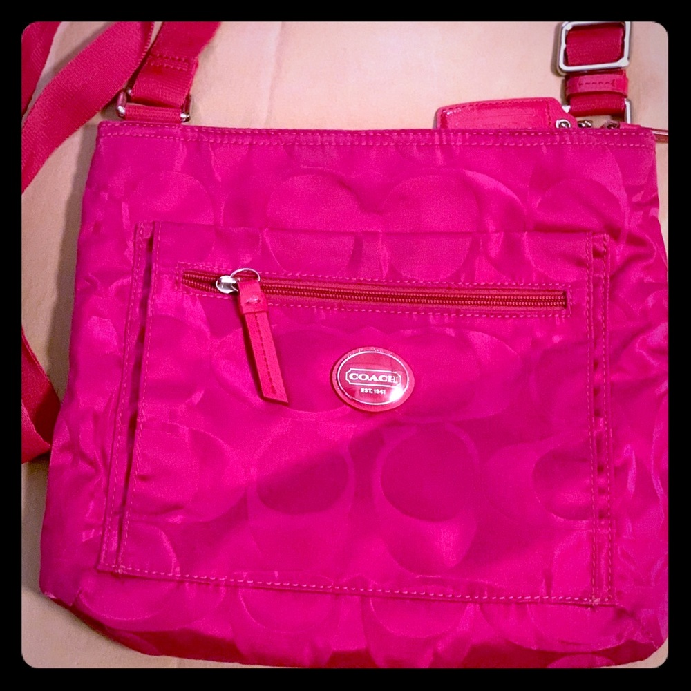 Coach signature logo crossbody